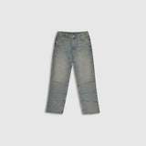 Flare Denim Azul Crema