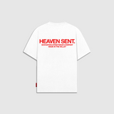 Camiseta Heaven Sent Blanca Rojo