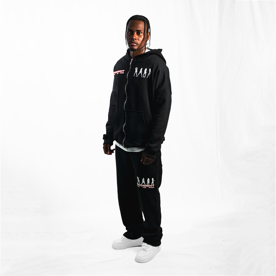 Buzo Zipper Midnight Negro