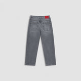 Denim Gris Oscuro Distressed