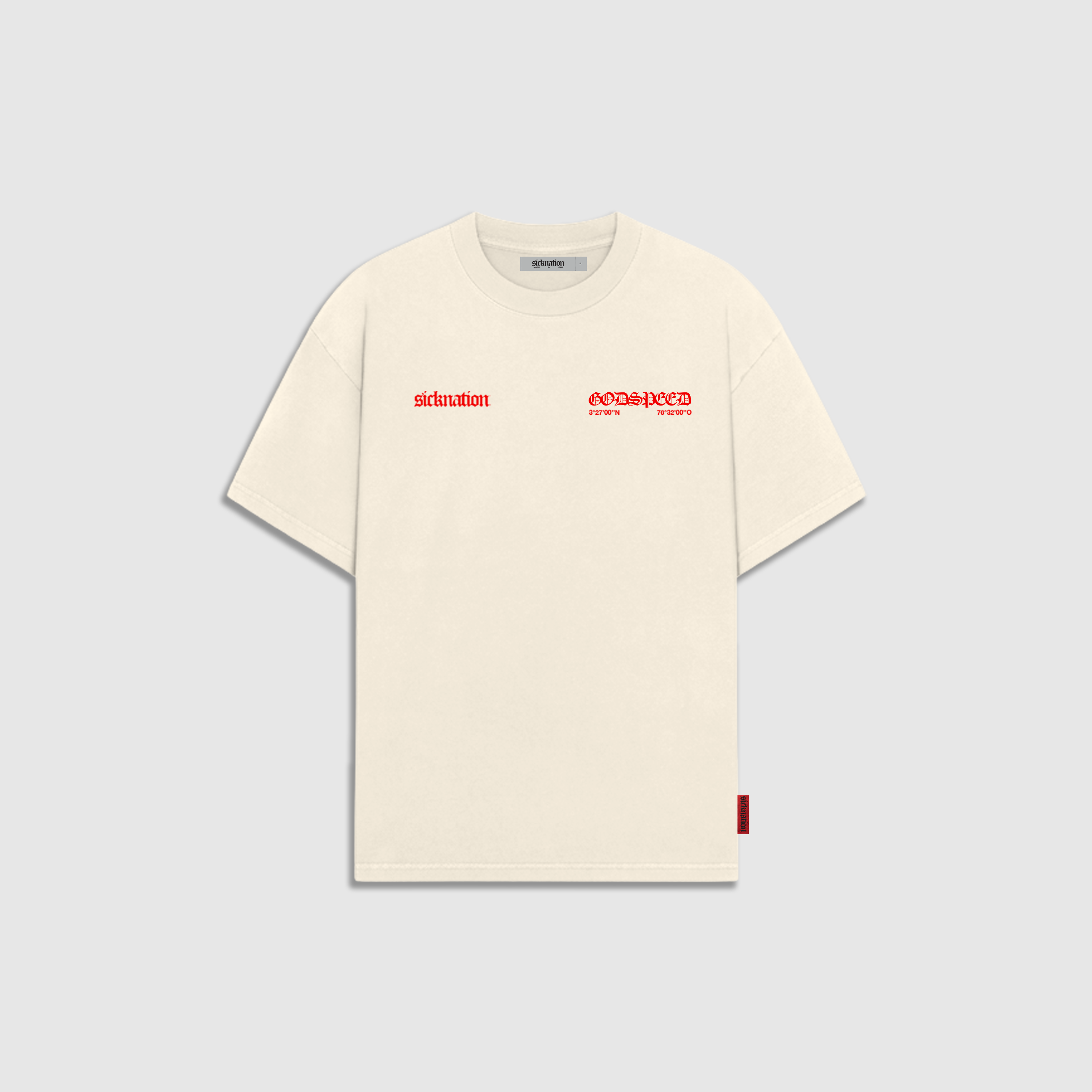 Camiseta Godspeed Red Hueso
