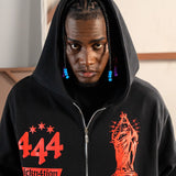 Buzo Zipper Numerology Negro